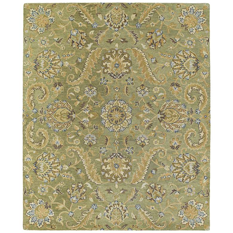 Image 1 Kaleen Helena 3205-50 5' x 7'9" Green Wool Area Rug