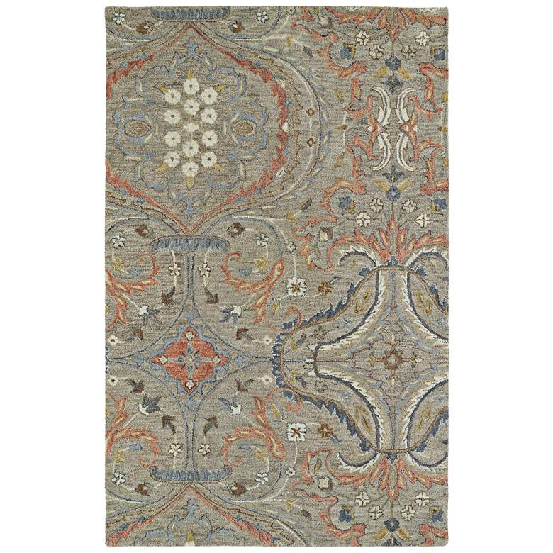Image 1 Kaleen Helena 3206-27 5' x 7'9" Taupe Wool Area Rug