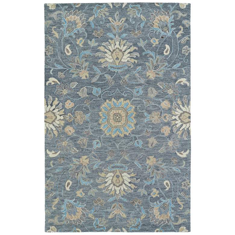 Image 1 Kaleen Helena 3207-68 5' x 7'9" Graphite Wool Area Rug