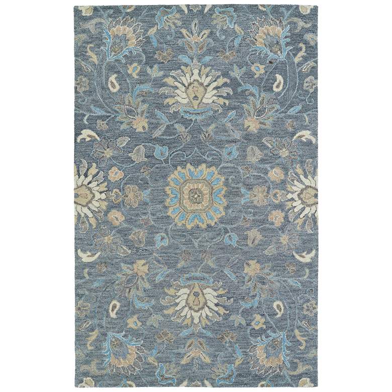 Image 1 Kaleen Helena 3207-68 5&#39; x 7&#39;9 inch Graphite Wool Area Rug