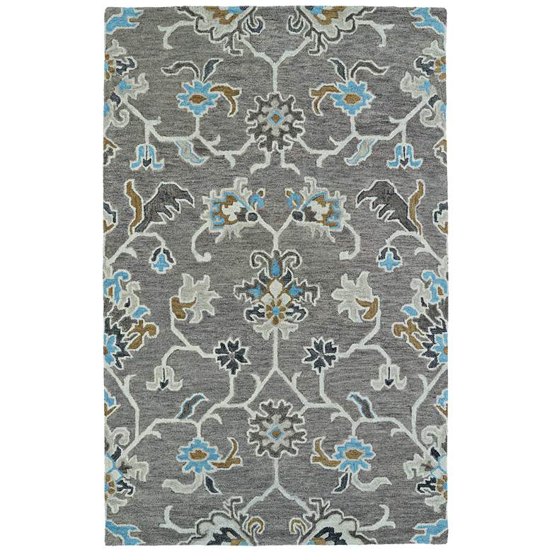 Image 1 Kaleen Helena 3209-75 5' x 7'9" Gray Wool Area Rug