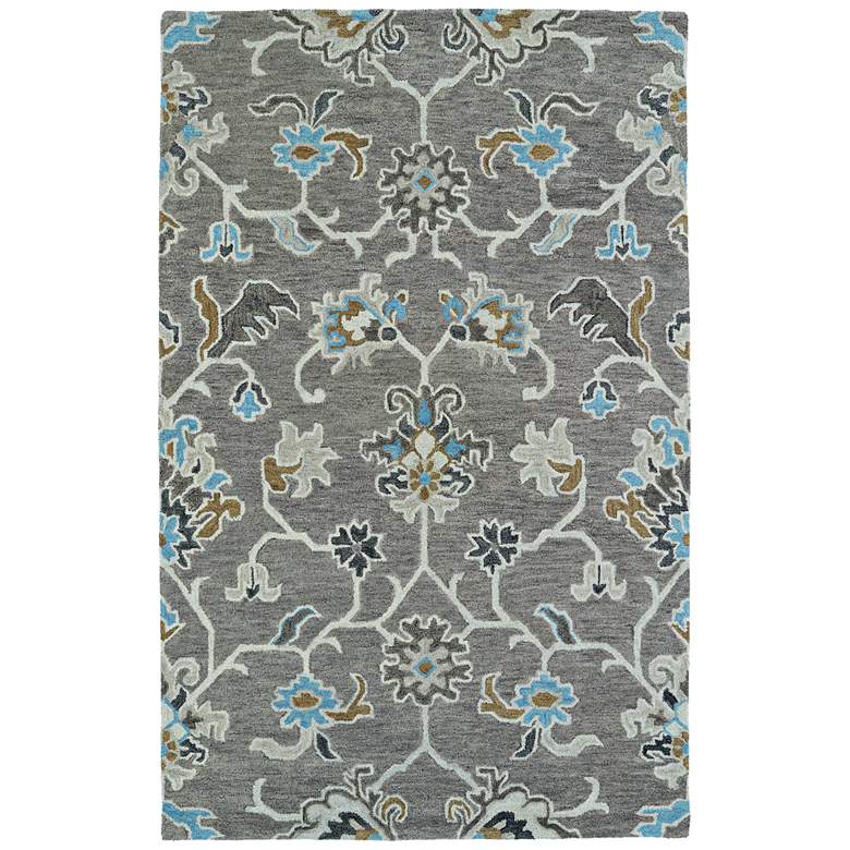 Image 1 Kaleen Helena 3209-75 5&#39; x 7&#39;9 inch Gray Wool Area Rug