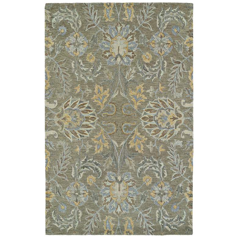 Image 1 Kaleen Helena 3212-59 5' x 7'9" Sage Wool Area Rug