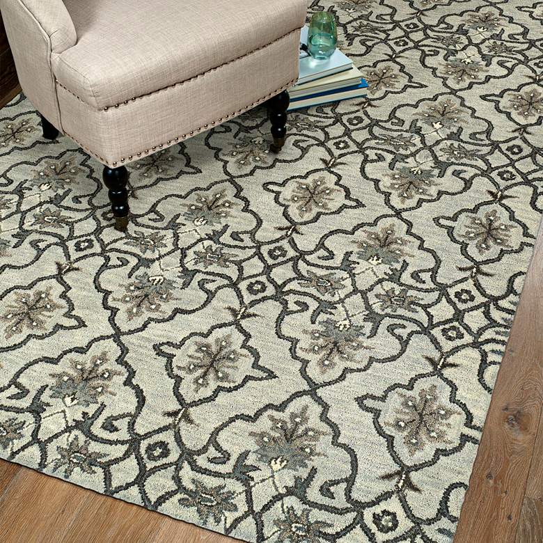 Image 1 Kaleen Helena 3214-88 5'x7'9" Mint Wool Area Rug