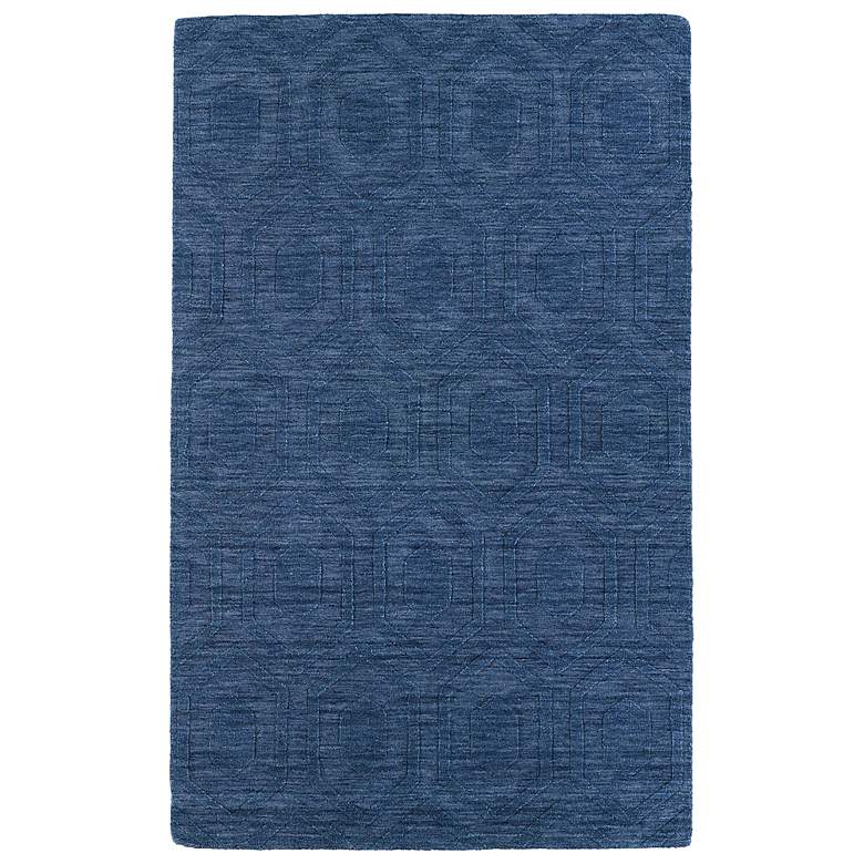 Image 1 Kaleen Imprints Modern IPM01-17 Blue Hexagon 5'x8' Rug