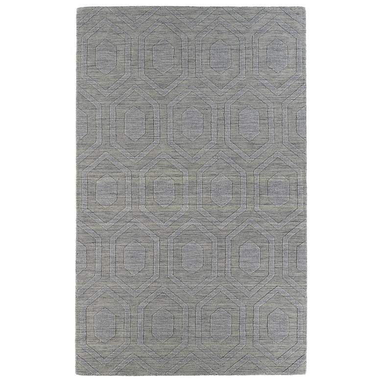 Image 1 Kaleen Imprints Modern IPM01-83 Steel Hexagon 5'x8' Rug