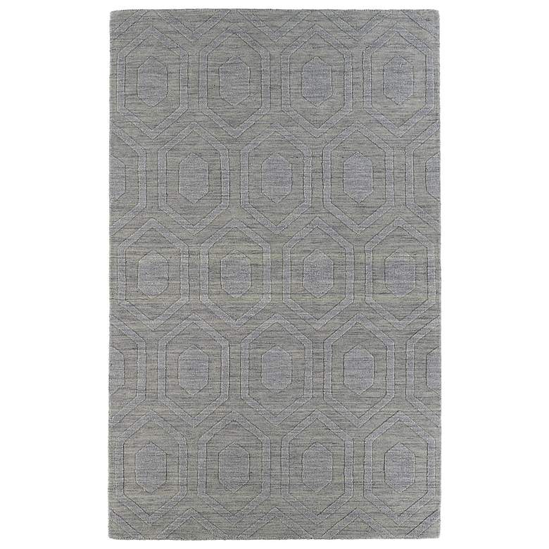 Image 1 Kaleen Imprints Modern IPM01-83 Steel Hexagon 5&#39;x8&#39; Rug