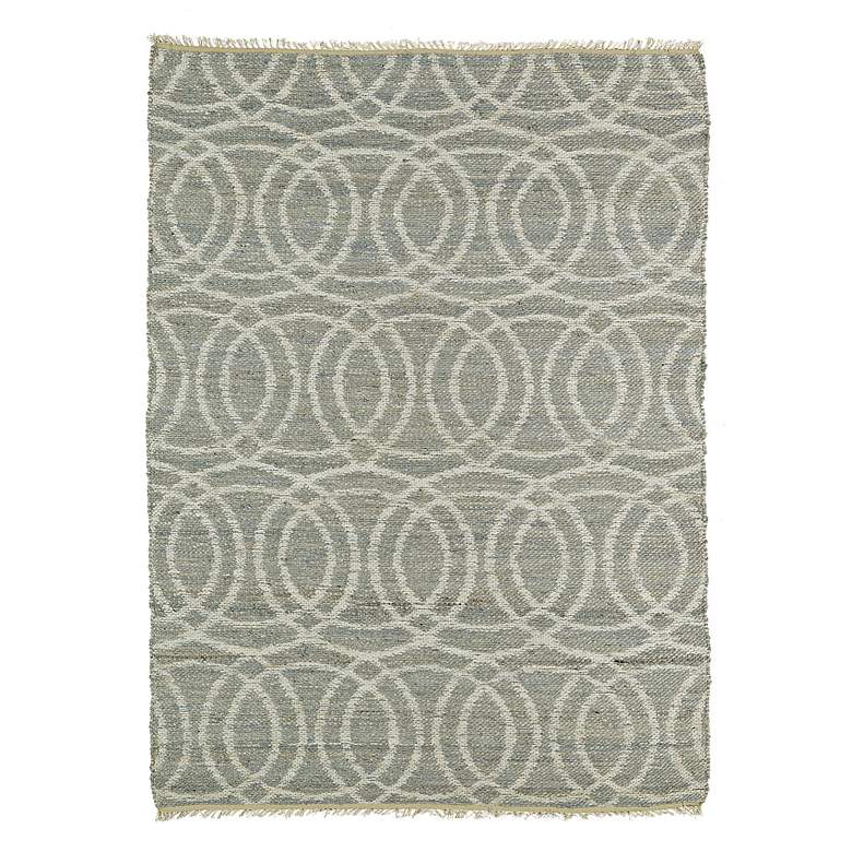 Image 1 Kaleen Kenwood KEN03-75 5'x7'9" Gray Circles Jute Area Rug