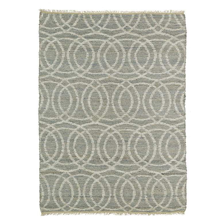 Image 1 Kaleen Kenwood KEN03-75 5&#39;x7&#39;9 inch Gray Circles Jute Area Rug