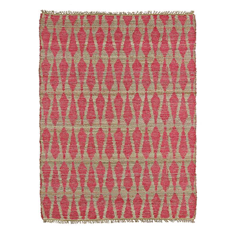 Image 1 Kaleen Kenwood KEN04-92 5&#39;x7&#39;9 inch Pink Jute Area Rug