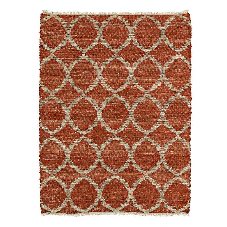 Image 1 Kaleen Kenwood KEN06-30 5&#39;x7&#39;9 inch Rust Orange Jute Area Rug