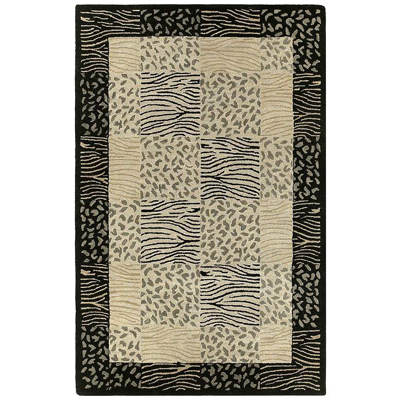 Image 1 Kaleen Khazana 6608-42 Zimbawe Linen 5&#39;x7&#39;9 inch Wool Area Rug