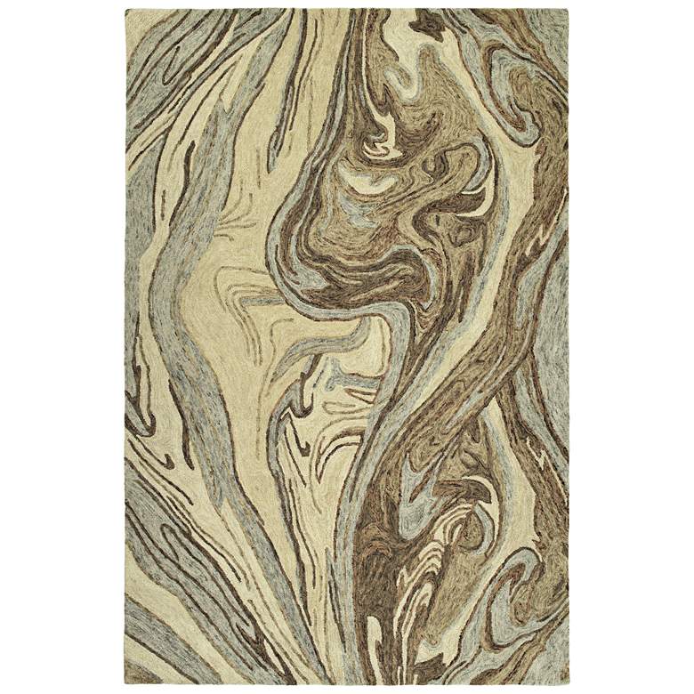 Image 1 Kaleen Marble MBL02-29 5&#39;x7&#39;9 inch Sand Wool Area Rug