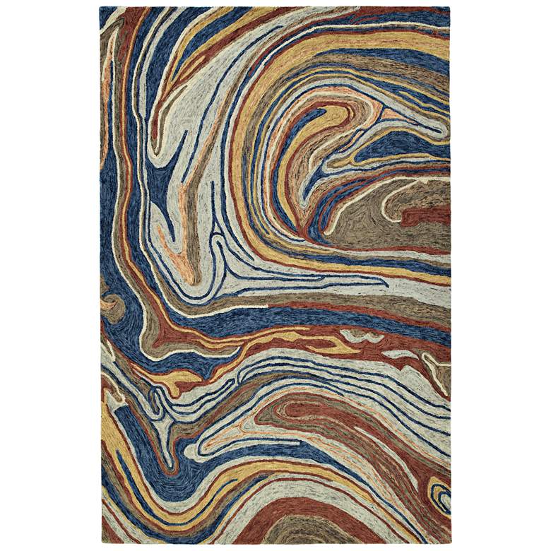 Image 1 Kaleen Marble MBL06-86 5&#39;x7&#39;9 inch Multi-Color Wool Area Rug