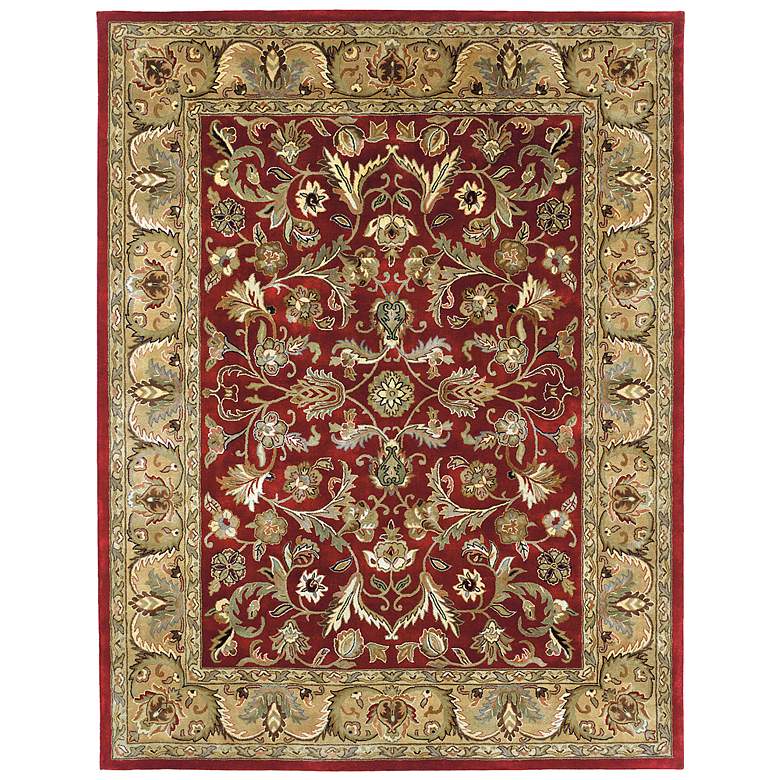 Image 1 Kaleen Mystic 6001-25 William Red 5&#39;x7&#39;9 inch Wool Area Rug