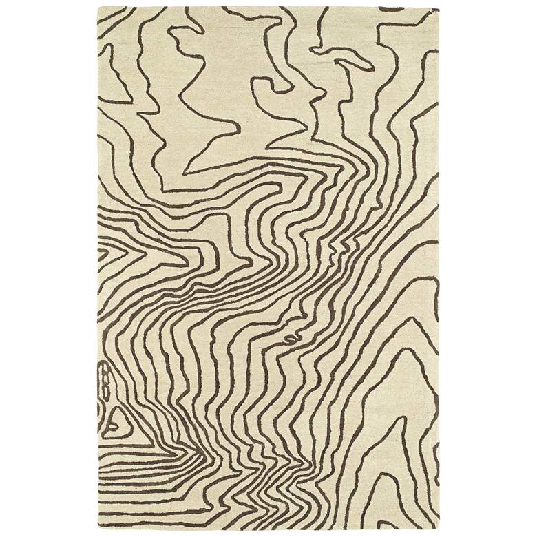 Image 1 Kaleen Pastiche PAS02-49 5&#39;x7&#39;9 inch Brown Wool Area Rug