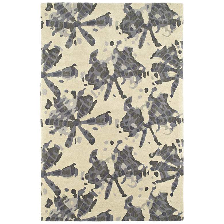 Image 1 Kaleen Pastiche PAS03-75 5&#39;x7&#39;9 inch Gray Wool Area Rug