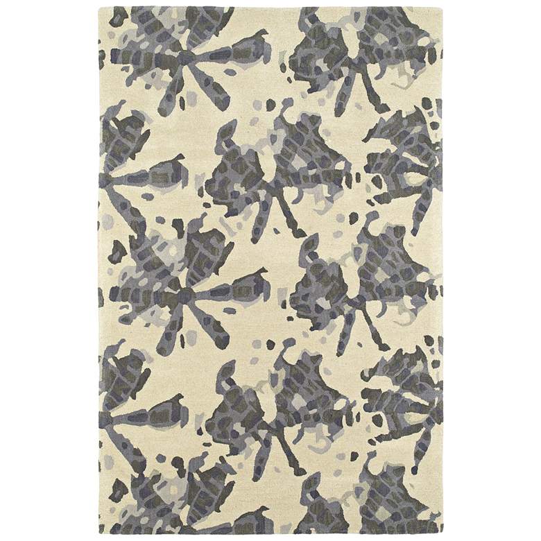 Image 1 Kaleen Pastiche PAS03-75 5'x7'9" Gray Wool Area Rug