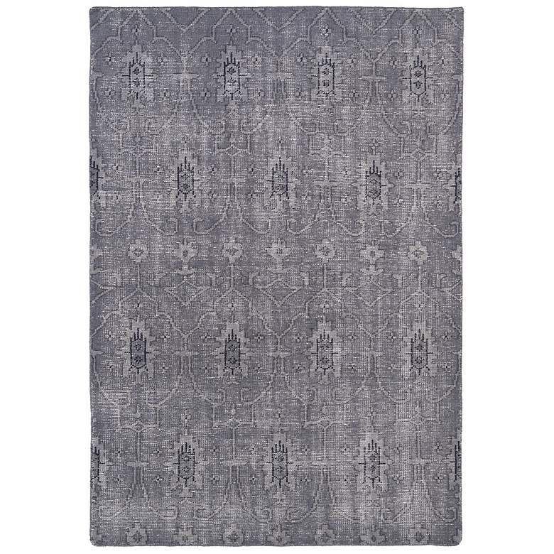 Image 1 Kaleen Restoration RES01-75 4&#39;x6&#39; Gray Wool Area Rug