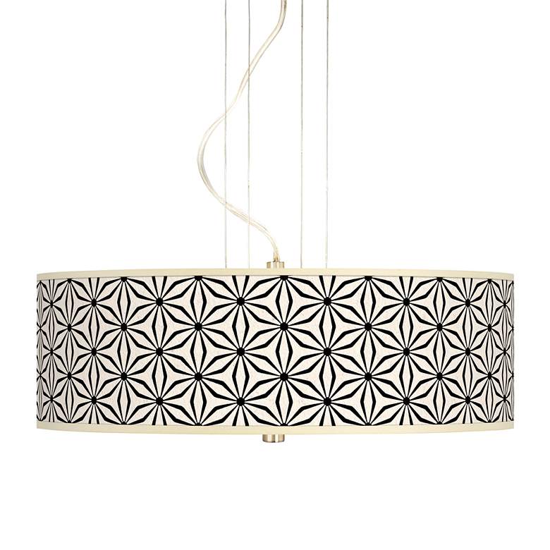 Image 1 Kaleidoscope Flowers 20" Wide 3-Light Pendant Chandelier
