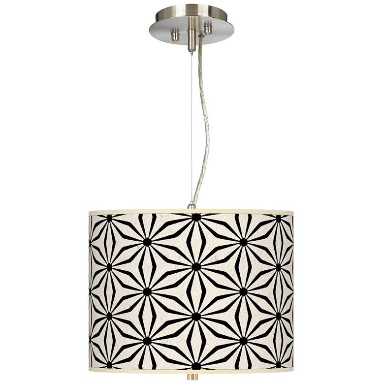 Image 1 Kaleidoscope Flowers Giclee 13 1/2" Wide Pendant Chandelier