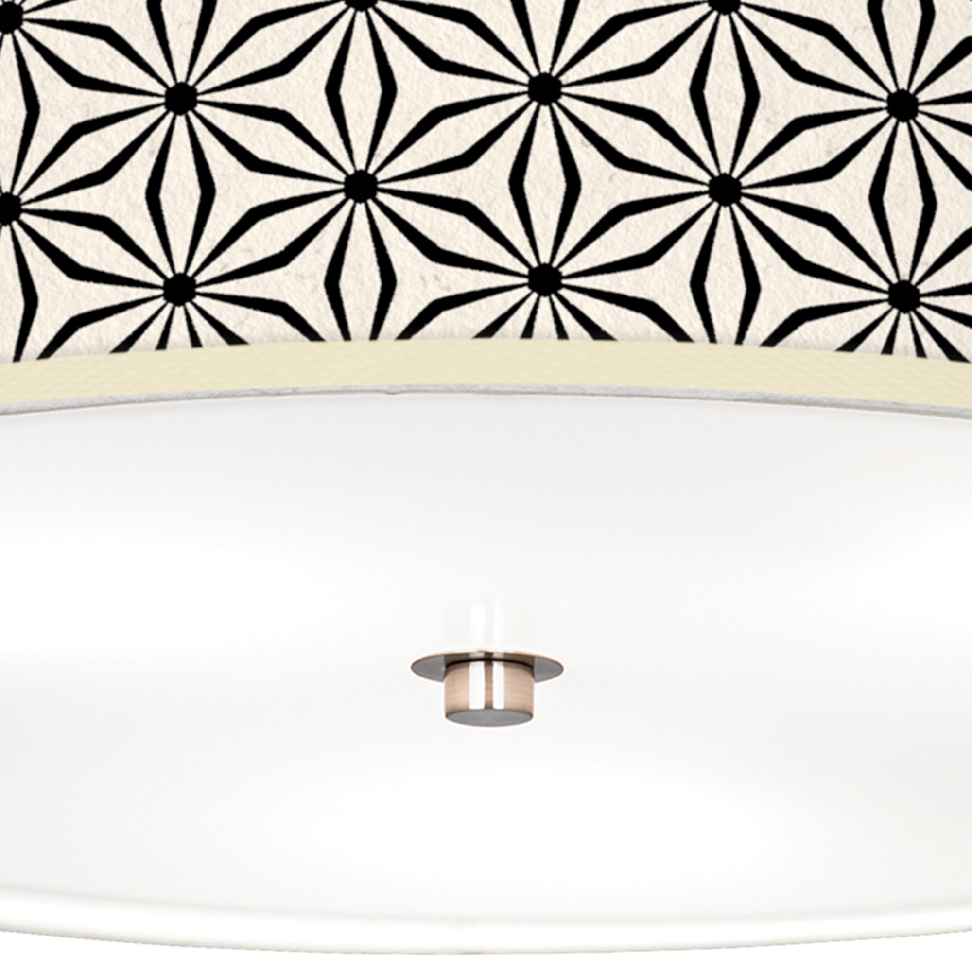 Image 3 Kaleidoscope Flowers Giclee Nickel 20 1/4" Wide Ceiling Light more views