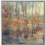 Kaleidoscopic Forest II 38" Square Framed Canvas Wall Art