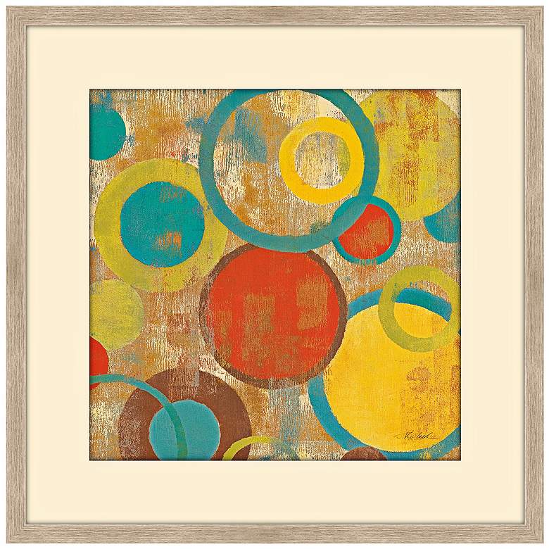 Image 1 Kaleidscope III 25 inch Square Framed Abstract Wall Art