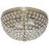 Kali 13" Wide Antique Brass Crystal 2-Light Ceiling Light