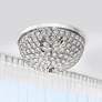 3_Kali 13" Wide Chrome Crystal 2-Light Ceiling Lights Set of 2 more views
