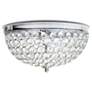 5_Kali 13" Wide Chrome Crystal 2-Light Ceiling Lights Set of 2 more views