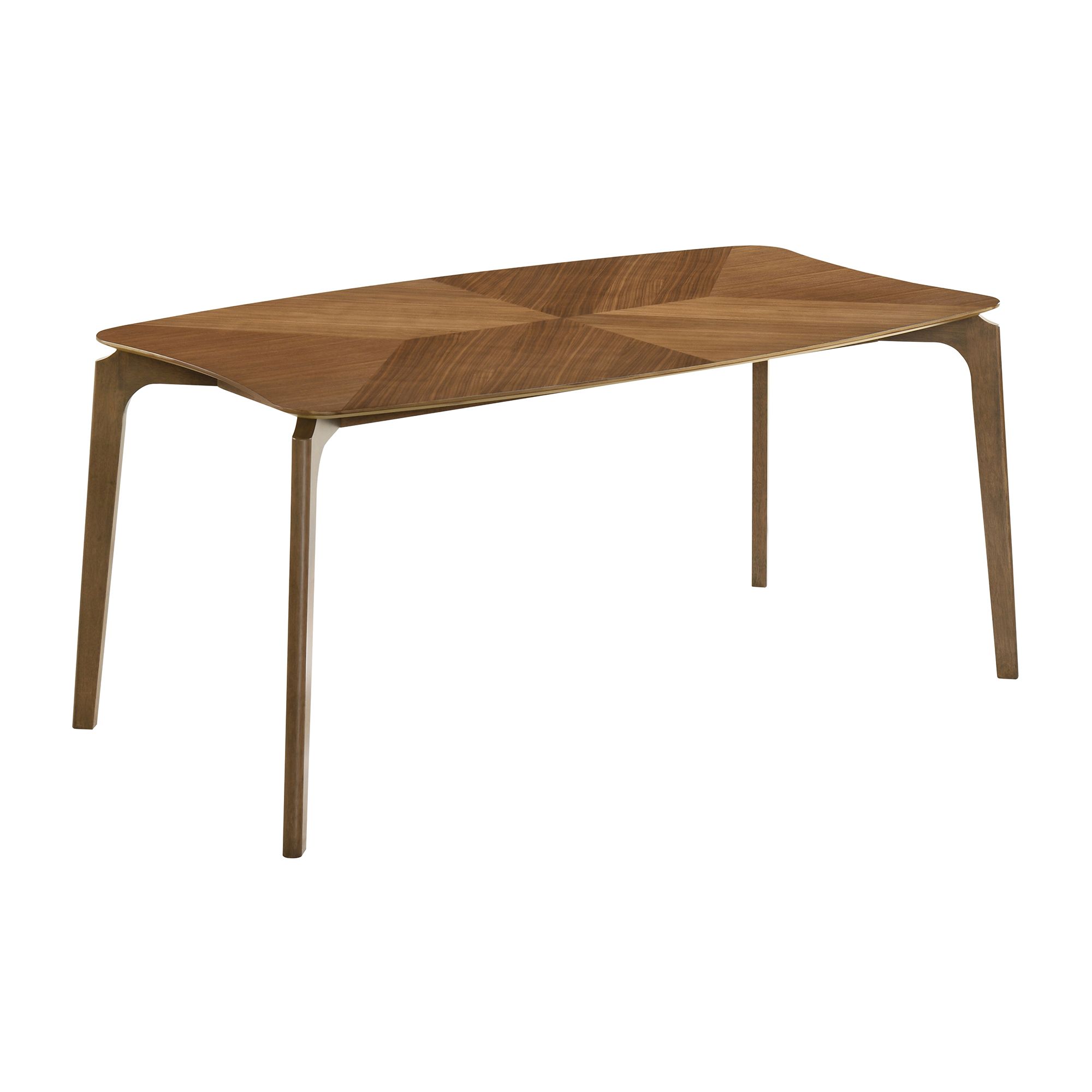 Image 5 Kalia 7 Piece Dining Set in Wood and Walnut Finish with Charcoal Fabric more views