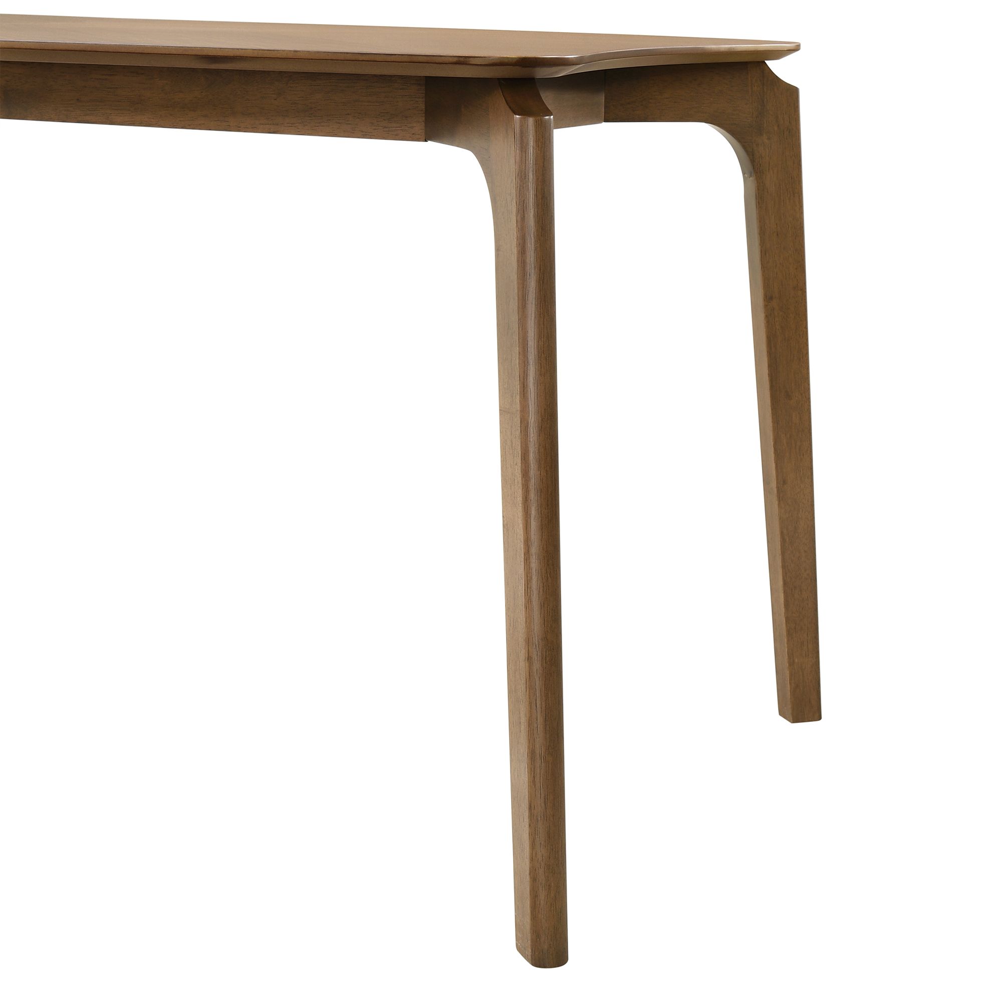 Kalia 7 Piece Dining Set in Wood and Walnut Finish with Charcoal Fabric