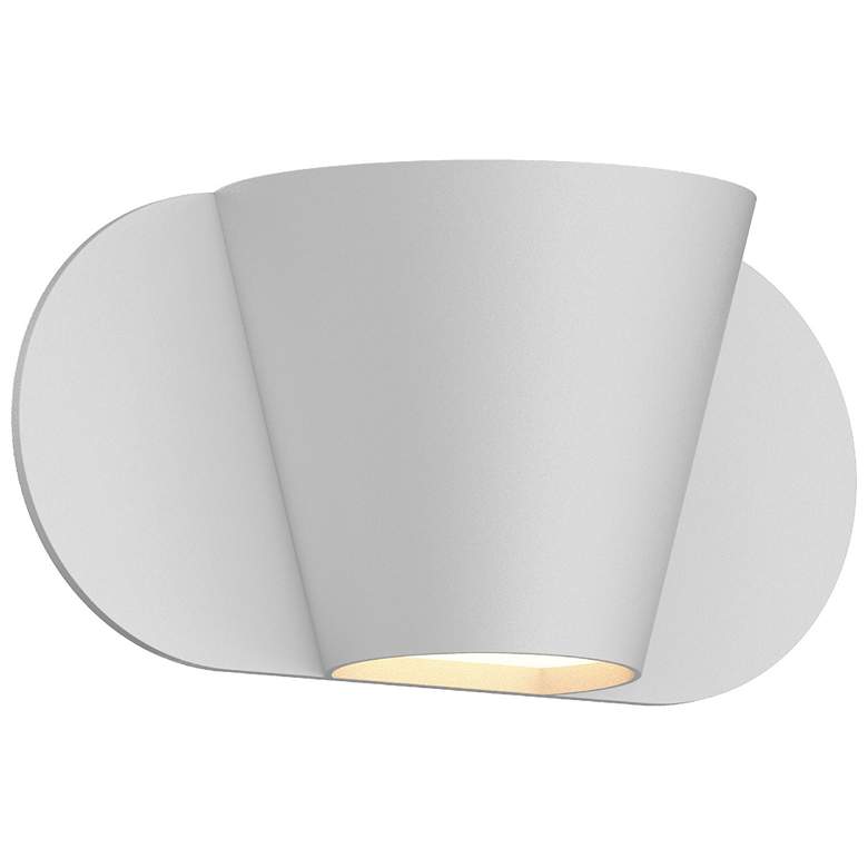 Image 1 Kaliko 5" High Textured White LED Sconce