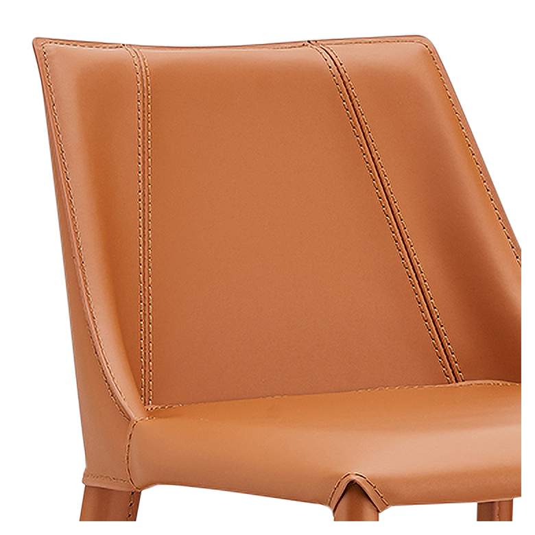 Image 2 Kalle 26" Cognac Leather Counter Stool more views