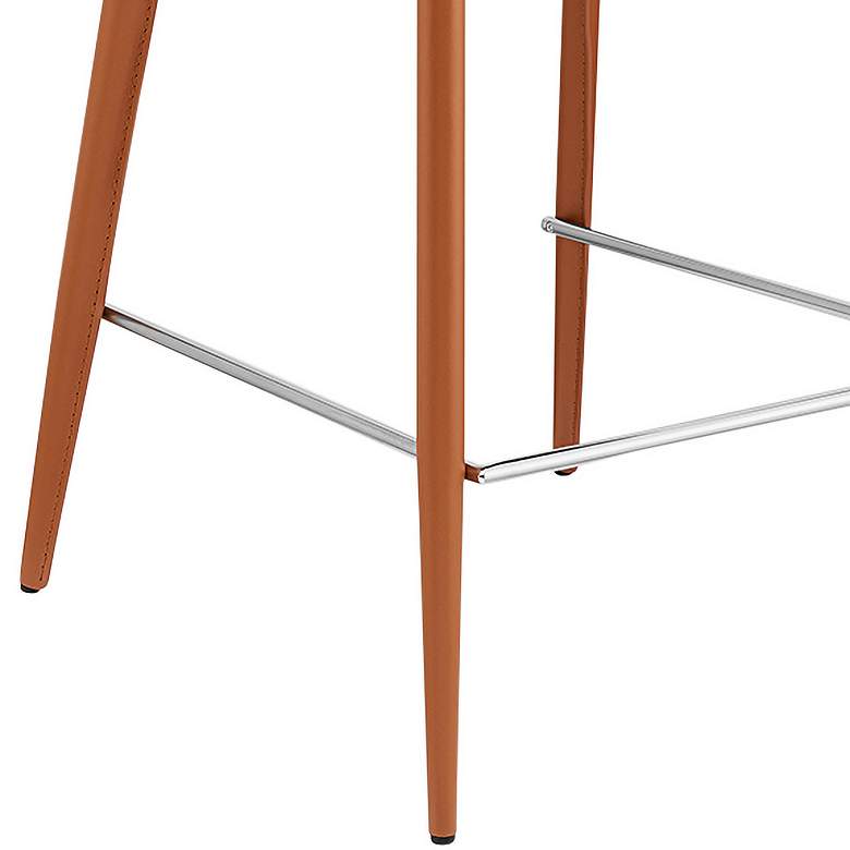 Image 3 Kalle 26" Cognac Leather Counter Stool more views