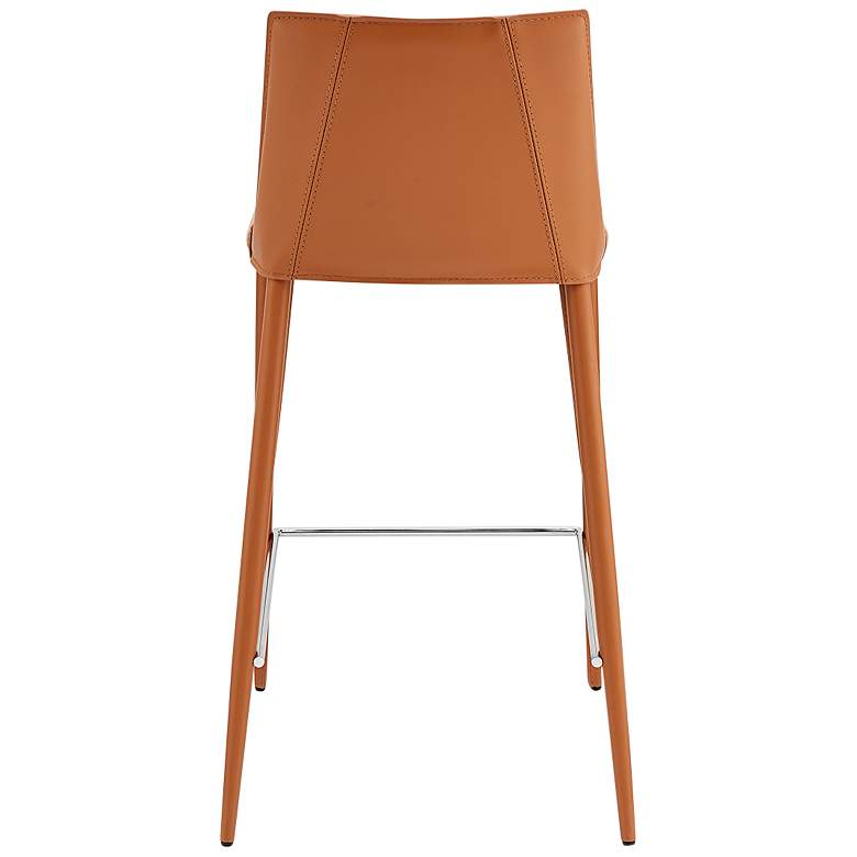 Image 5 Kalle 26" Cognac Leather Counter Stool more views