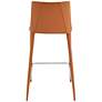 Kalle 26" Cognac Leather Counter Stool
