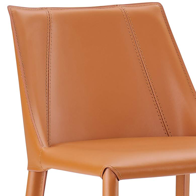 Image 4 Kalle 30" Cognac Leather Bar Stool more views
