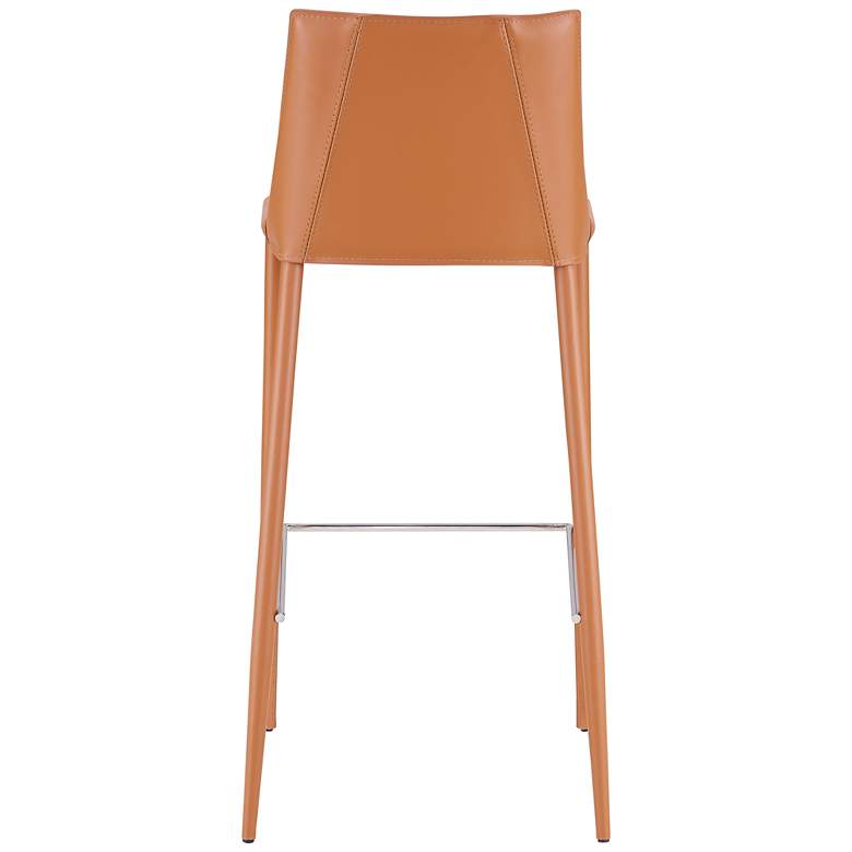 Image 7 Kalle 30 inch Cognac Leather Bar Stool more views