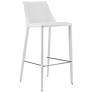 1_Kalle 30" White Leather Bar Stool
