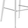 3_Kalle 30" White Leather Bar Stool more views