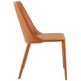 Image5 of Kalle Cognac Leather Armless Side Chair more views