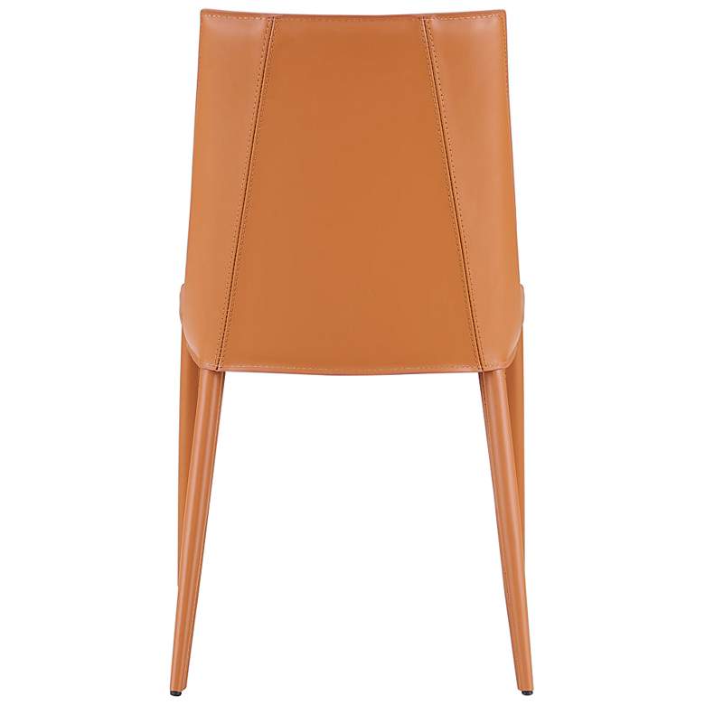 Image 7 Kalle Cognac Leather Armless Side Chair more views