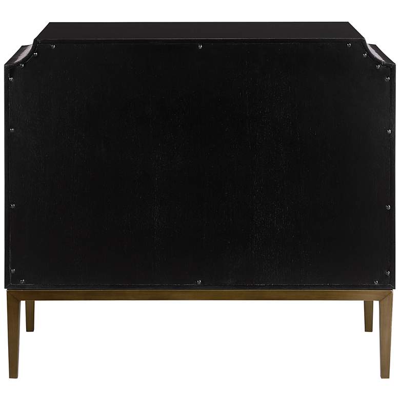 Image 7 Kallista 34" Wide Dark Sapphire 3-Drawer Accent Chest more views