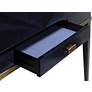 6_Kallista 46 1/2" Wide Dark Sapphire Wood Writing Desk more views