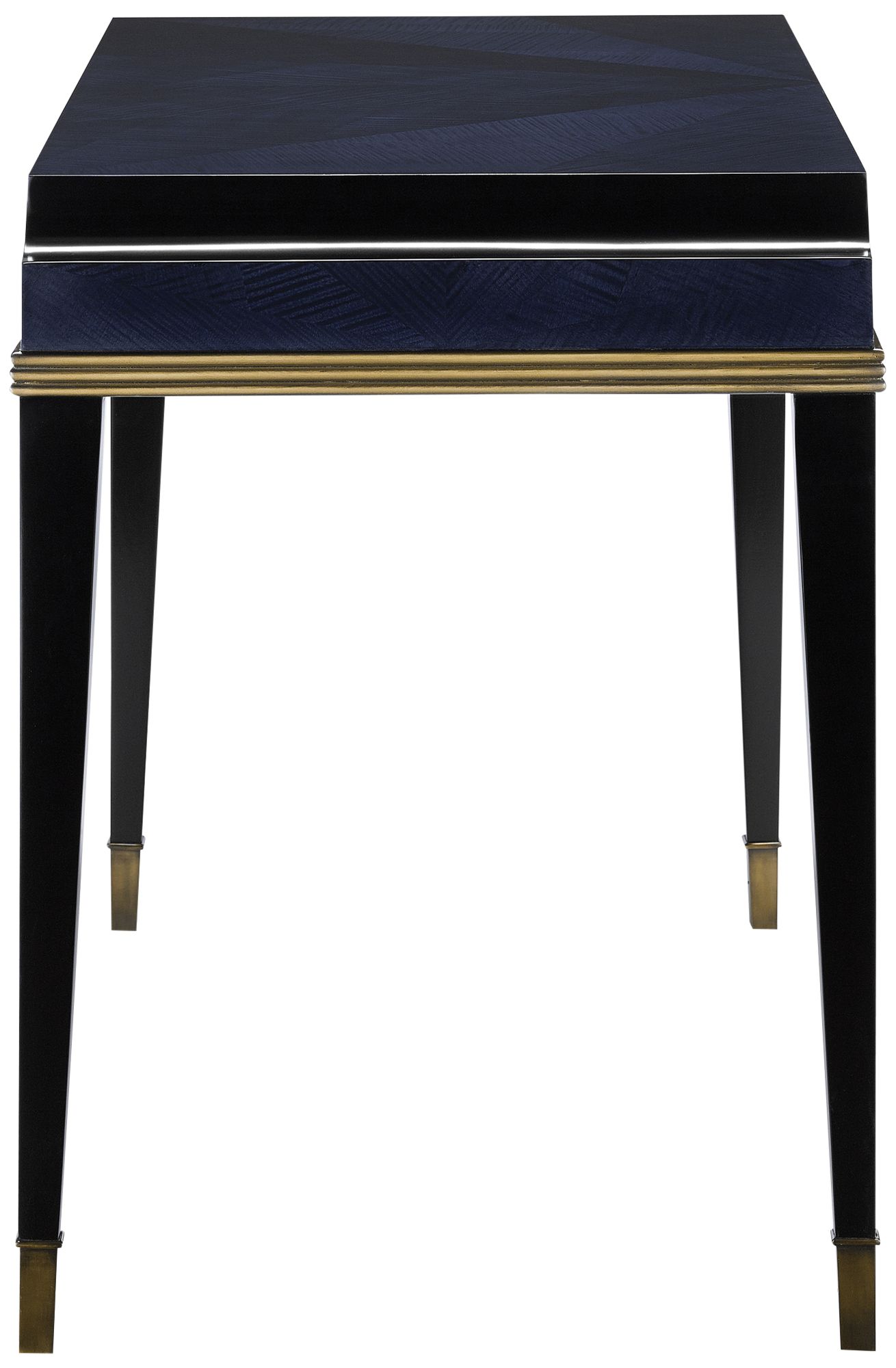 Kallista 46 1/2" Wide Dark Sapphire Wood Writing Desk in scene