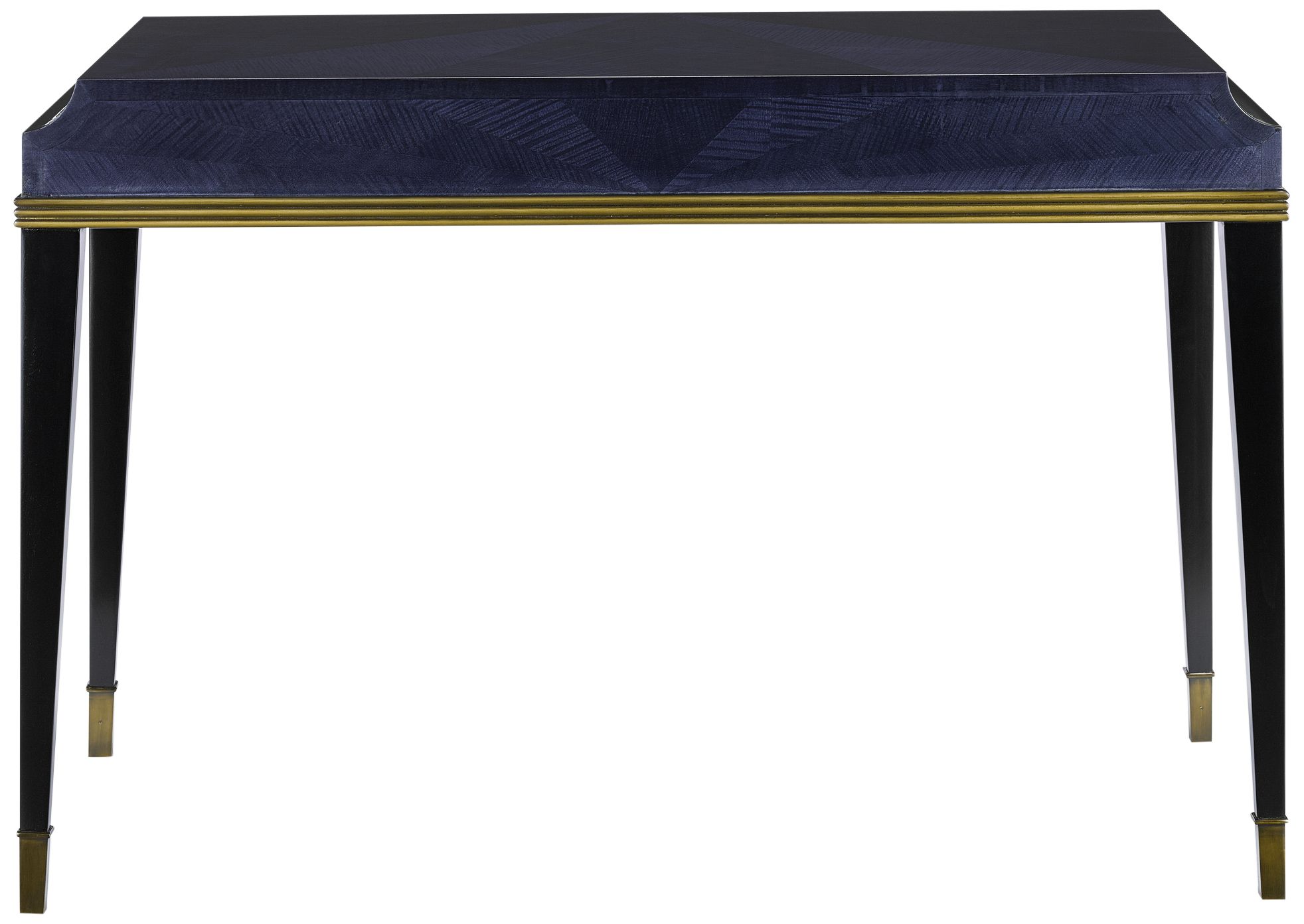 Kallista 46 1/2" Wide Dark Sapphire Wood Writing Desk in scene