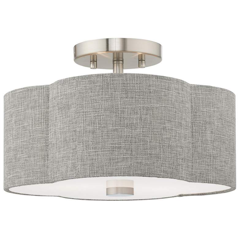 Image 1 Kalmar 2 Light Brushed Nickel Ceiling Mount