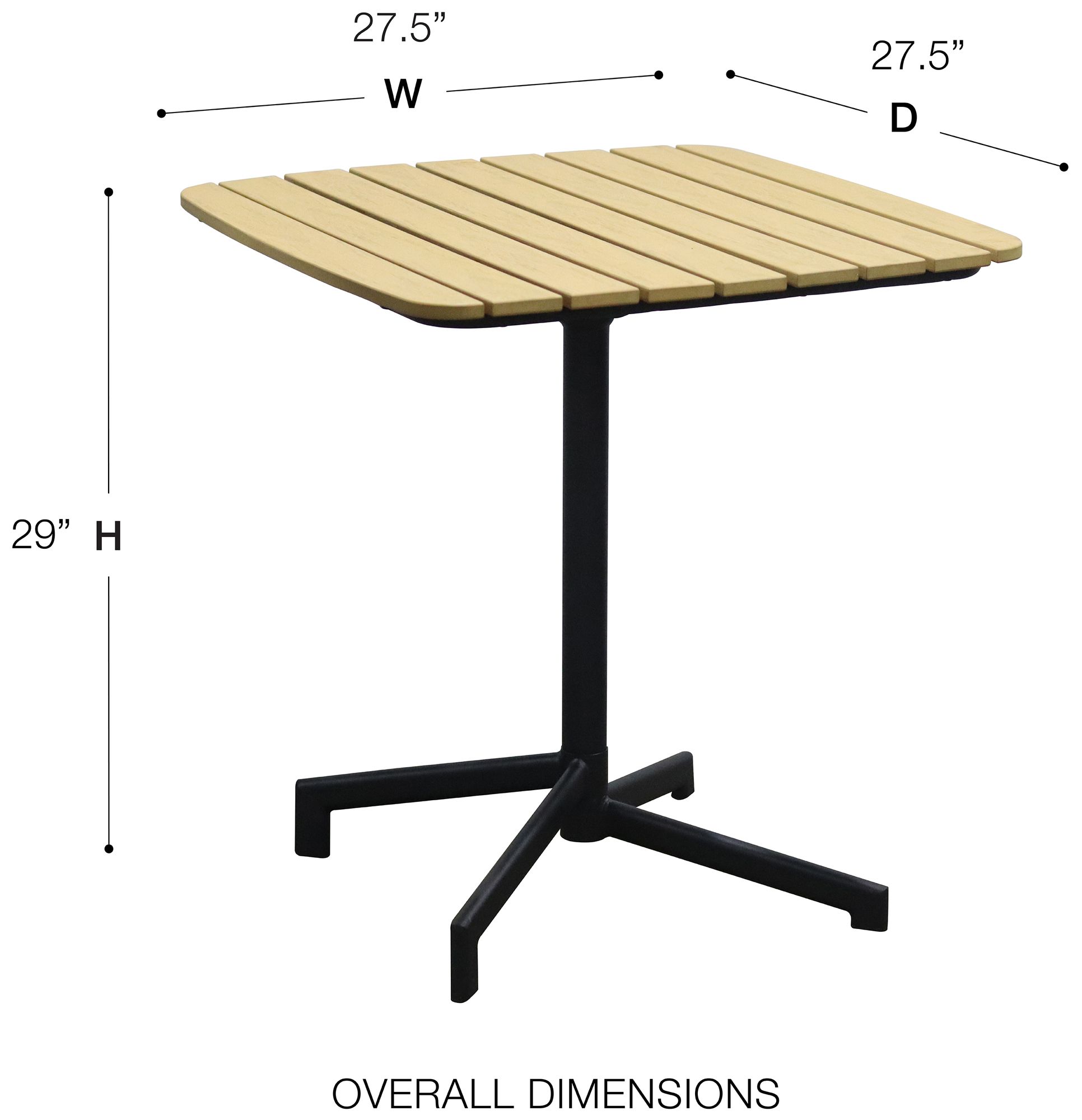 Image 6 Kalmar 28" Folding Outdoor Table more views